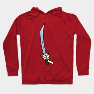 A hand holding the sword Hoodie